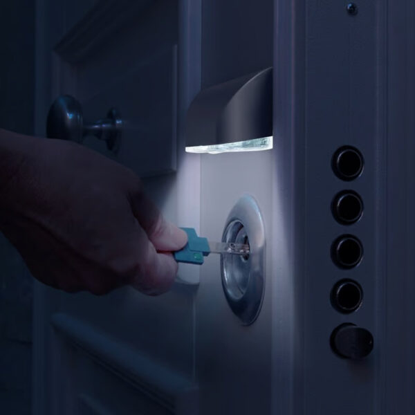 With its motion-sensing technology, the Auto-Sensing Door Light turns on automatically, offering bright lighting when needed.