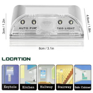 The Auto-Sensing Door Light provides easy, adhesive installation and automatically lights up when motion is detected.