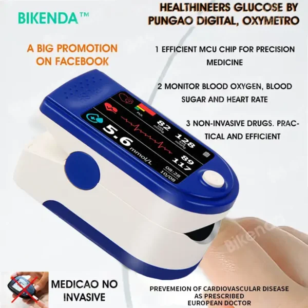 Bikenda™ Next-Generation Intelligent Multifunctional Non-Invasive Laser Blood Glucose Meter [99.9% Accuracy]