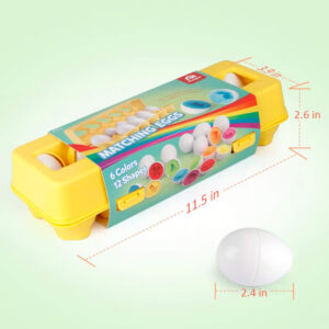 Enhance motor skills and color recognition with the Color Recognition Toy's colorful egg puzzle.