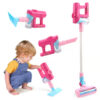 Educational Vacuum Toy with interchangeable nozzles for fun and interactive cleaning play for kids.