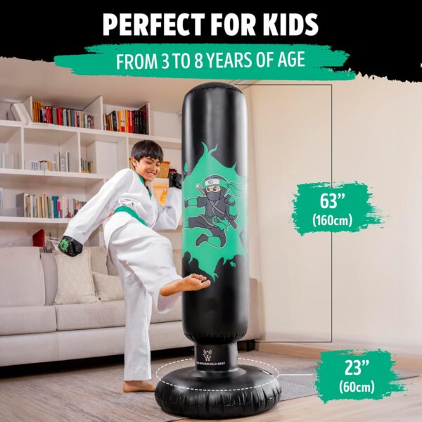 The Kids Inflatable Punching Bag helps kids burn energy and improve hand-eye coordination.