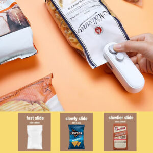 Keep your food fresh longer with the Magnetic Bag Sealer that avoids air leakage.