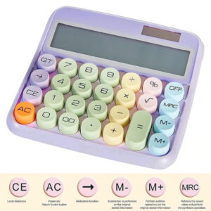 Reliable Mechanical Pushbutton Calculator designed for everyday use with battery and solar power support.