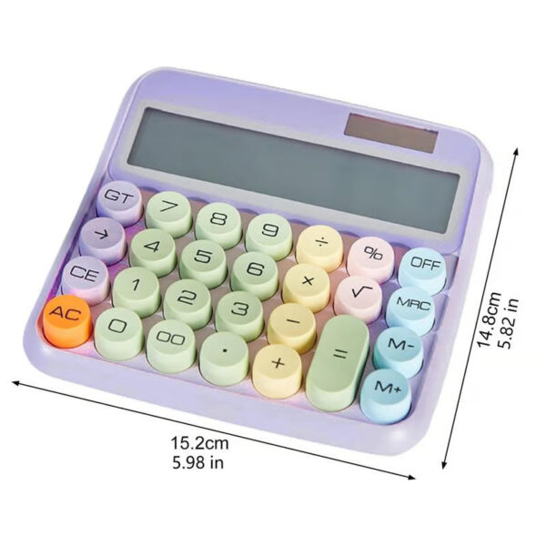 Get accurate results with the Mechanical Pushbutton Calculator's 12-digit display, designed for easy and comfortable use.