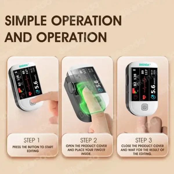 【OFFICIAL STORE】Bikenda™ Next-Generation Intelligent Multifunctional Non-Invasive Laser Blood Glucose Meter [99.9% Accuracy]