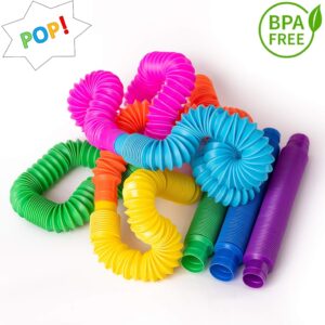 Pop Tubes for ADHD: Durable, flexible tubes for hours of fun, play, and relaxation.