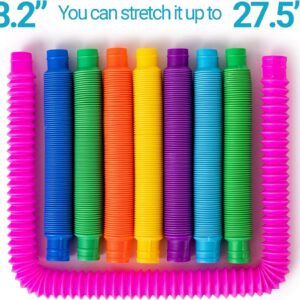 Pop Tubes for ADHD: Vibrant tubes that stretch, pop, and offer stress relief for kids and adults.