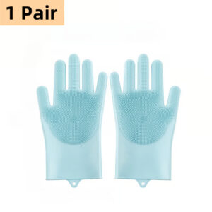 Comfortable and flexible Silicone Dog Grooming Gloves for grooming.