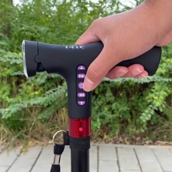 The Fall Detection Walking Cane is perfect for elderly users, combining safety, comfort, and convenience.