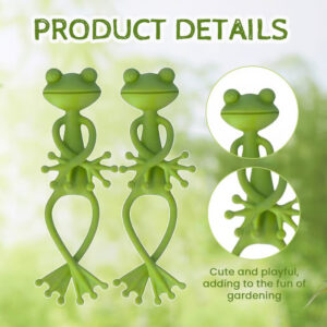 The Frog-Shaped Plant Holder adds a playful and functional decoration to your garden.