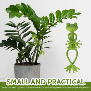 The Frog-Shaped Plant Holder provides stability with a fun frog design.