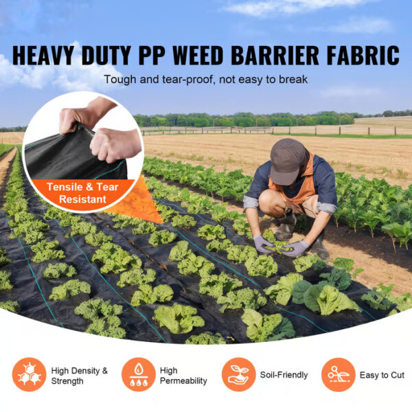 Enhance your garden’s appearance and health with High Permeability Weed Fabric.