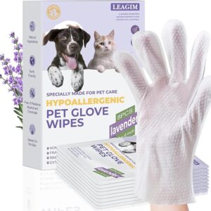 Safe and tear-resistant No-Rinse Grooming Gloves ensure reliable cleaning for pets of all sizes.