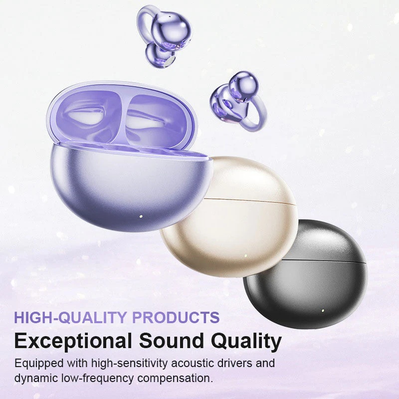 Open-Ear Bluetooth Headphones provide dynamic audio and dual device connectivity.