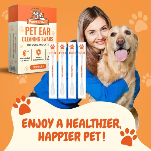 PurrFurGulu Pet Ear Cleaning Swabs