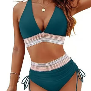 Feel confident and stylish in the Tummy Control High Waisted Bikini.