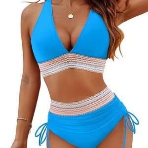 Stylish Tummy Control High Waisted Bikini perfect for pool and beach activities.