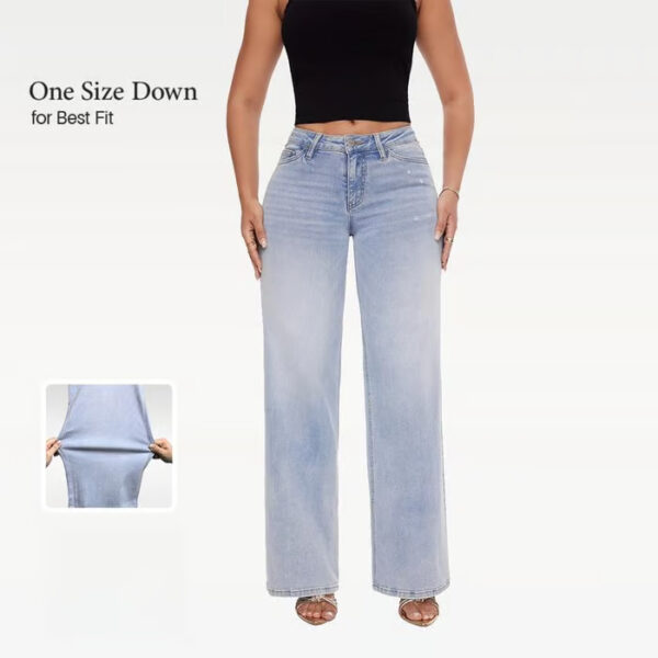 Vintage High Waist Jeans offer premium quality denim for durability and all-day comfort.